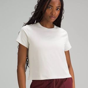 NWOT Lululemon Classic-Fit Cotton-Blend T-Shirt in Bone White